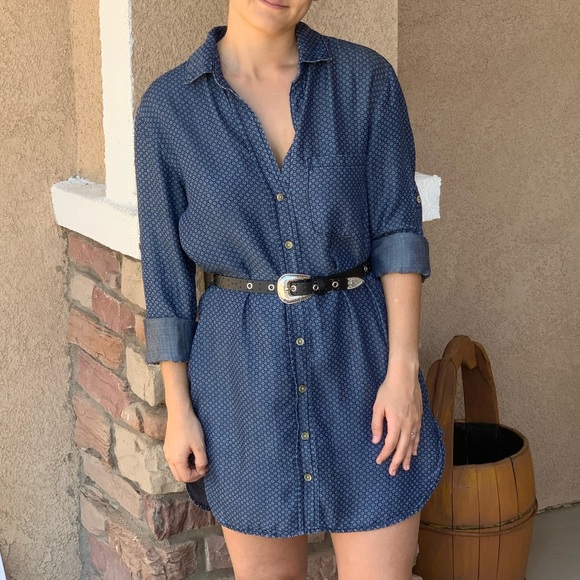 Anthropologie Cloth & Stone Denim Dress - Picture 1 of 6